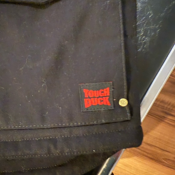 Tough Duck Black Quilted Vest EUC - Picture 3 of 11